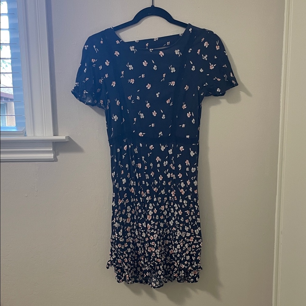 Floral Blue Dress